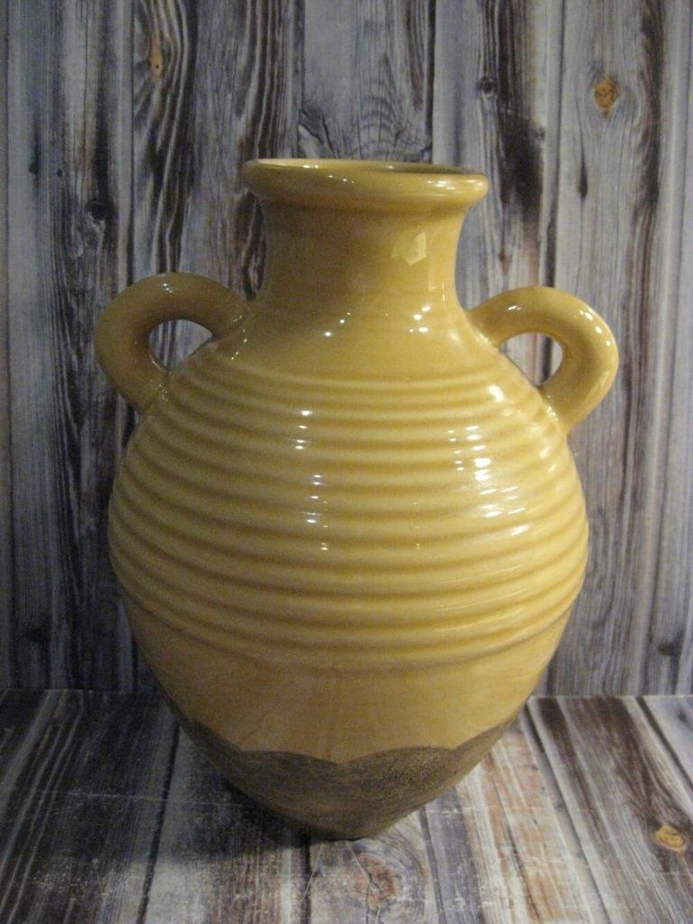 SOUTHERN LIVING AT HOME TUSCAN YELLOW OLIVE JAR VASE